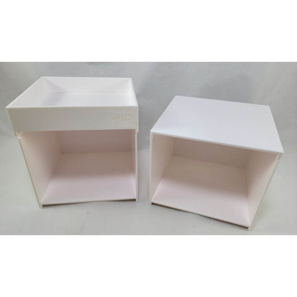 Stampin' Up! Storage Lot Stacking Trays Open Cube, Topper & Lid
